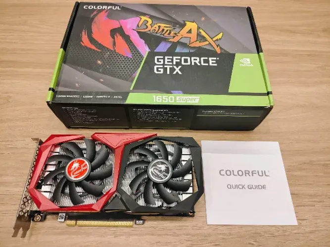 Placa De Vídeo Geforce Gtx 1650 Super 4gb GDDR6 Colorful BattleAX