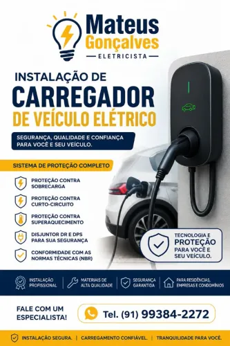 instalação de Wallbox (carregador de carros elétricos)