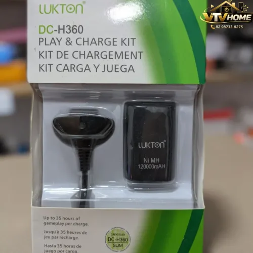 Bateria Xbox 360 Com Cabo + Entrega Grátis