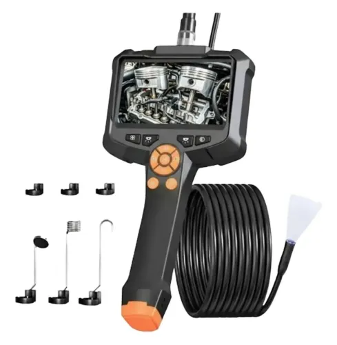 Câmera Endoscópica Boroscópio Industrial 10 Metros com Tela HD 4.3" IP67