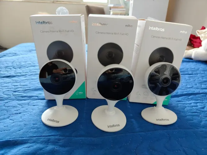 Câmera Inteligente Full HD Im3 C Mibo Cam WIFI Branca Intelbras