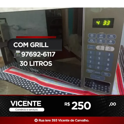 MICROONDAS & GRILL 30 LITROS 