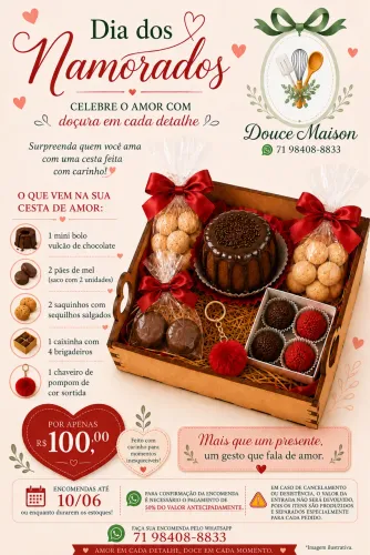 Cesta dia dos namorados