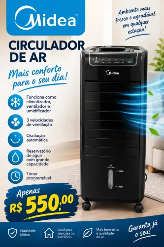 Circulador de ar Midea