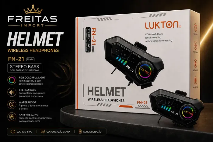 Fone para capacete de moto