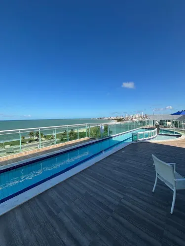 Apartamento 2 quartos, vista mar em intermares!
