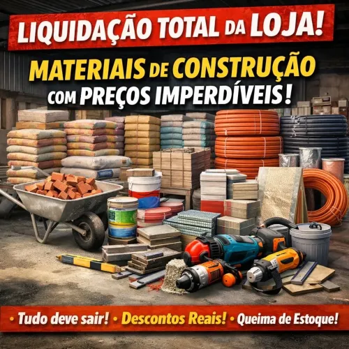 Material de obra - caixa fechada - diversos