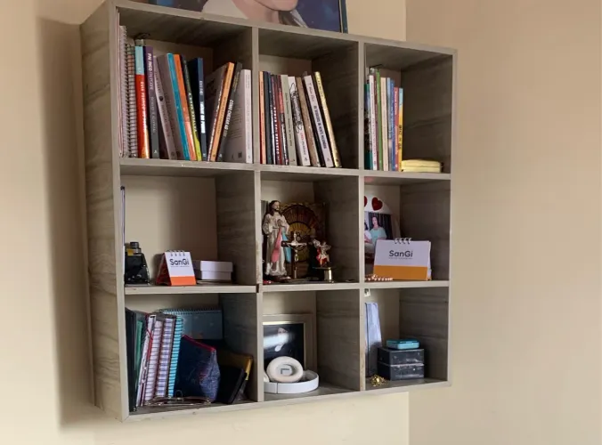 Nicho cinza MDF 1 x 1 metro