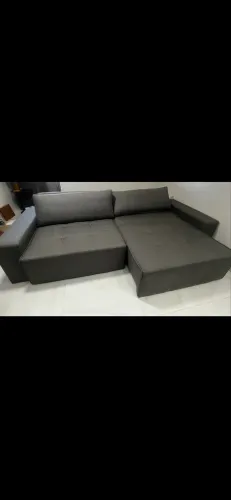 Sofá-cama de 3 metros largura | Vira cama King | Apenas 8 meses de uso/ Estado impecável