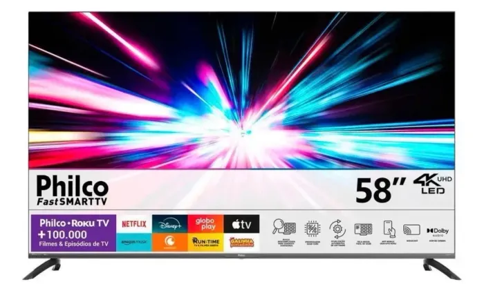 Tv 58 polegadas Philco 4k