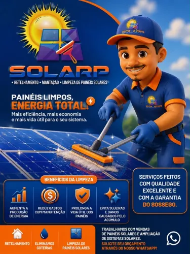 Limpeza de placas solares automatizada