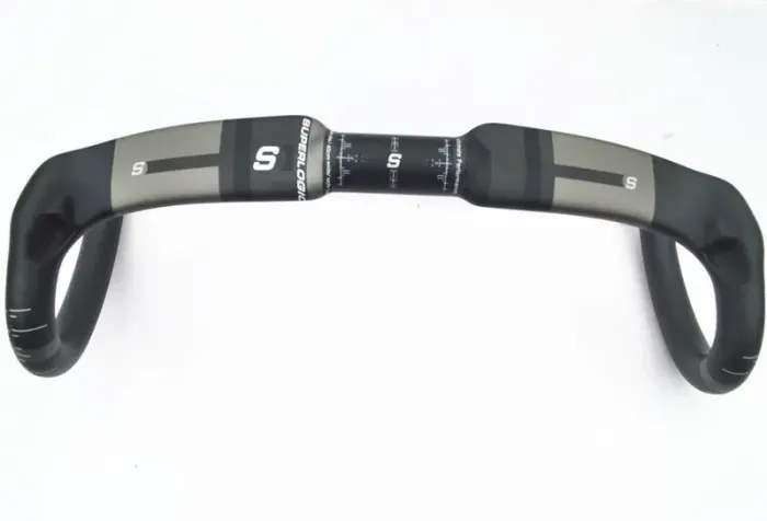 Guidão SUPERLOGIC fibra de carbono bike speed road