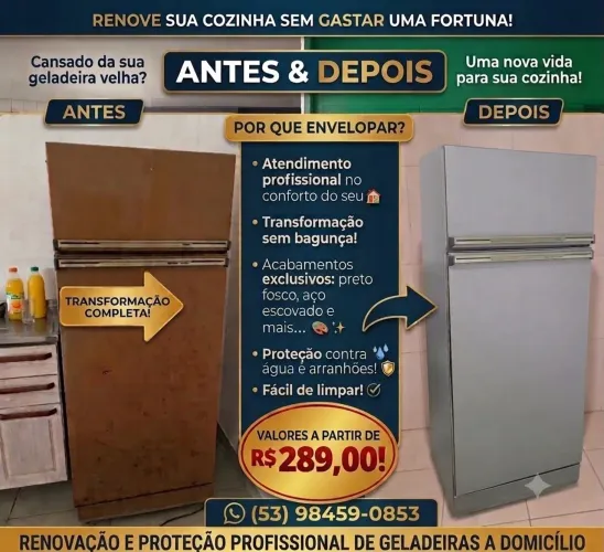 Envelopamento de eletrodomésticos 