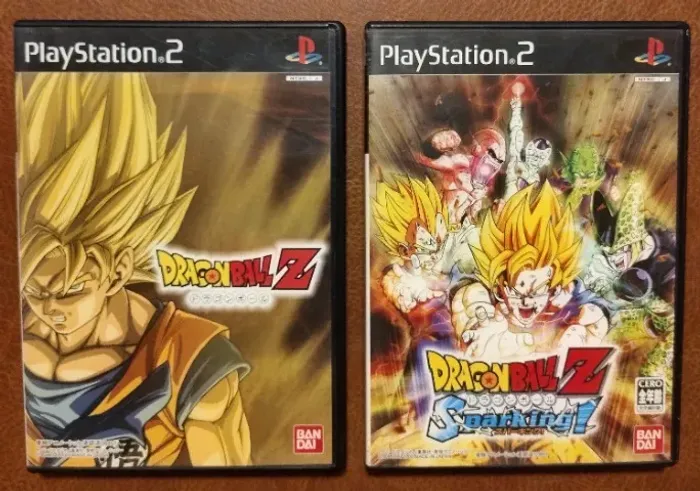 Kit 2 Jogos Dragon Ball Z + DBZ Sparking PS2 Mídia Física Japão