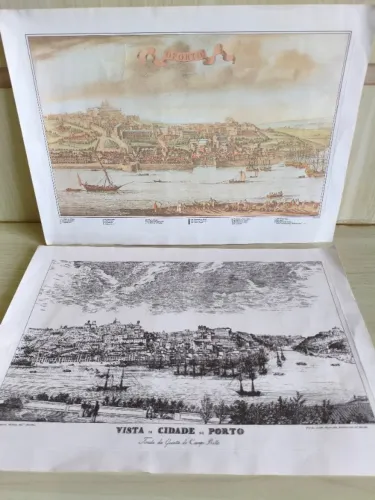 Reproduções atuais de Gravuras Portuguesas importadas de Porto lindas peças p/ emoldura