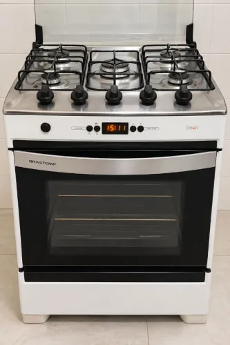 Fogão Brastemp Clean 5 Bocas com Timer - Funcionando Perfeitamente