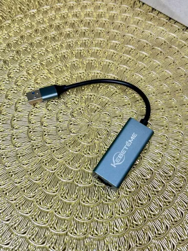 Adaptador USB para RJ45 - Conexão rápida e prática para seu laptop!