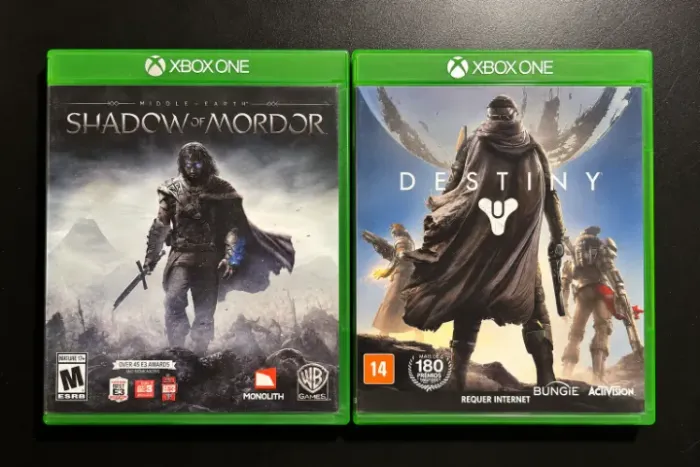 Shadow of Mordor + Destiny Xbox One Originais | 2 Jogos