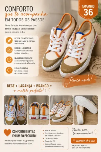 Tênis Schutz Original Feminino 36 - Conforto e Estilo