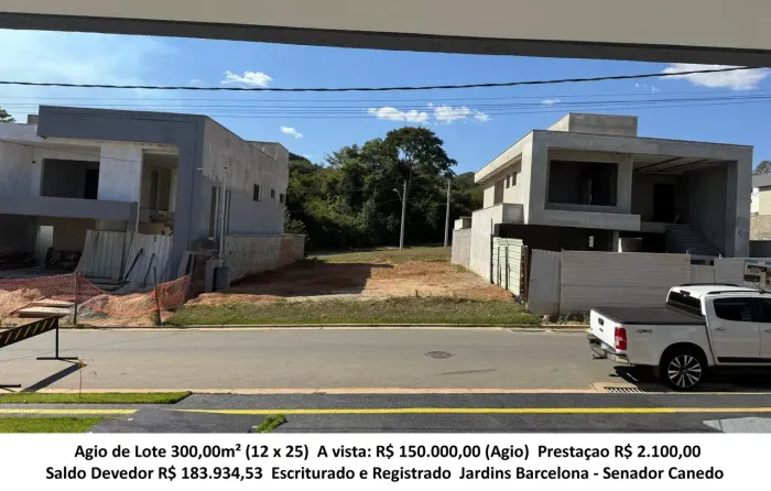 Leia a descrição: Agio de Lote 300,00m² - Jardins Barcelona