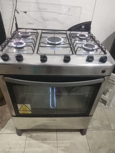Fogão 5 bocas esmaltec inox