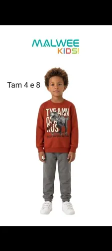 Conjunto moletom infantil tamanho 4 