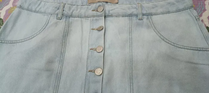 Saia jeans longa 48