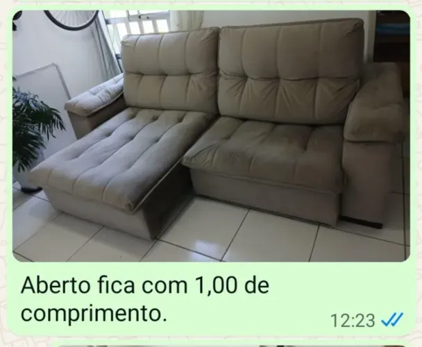 Sofá retrátil e reclinável VIGGORE.