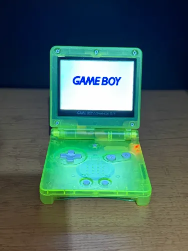 Gameboy Advance SP Verde Translúcido Tela IPS