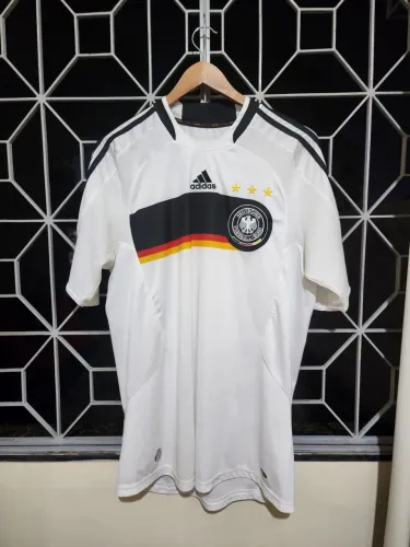 Camisa Adidas futebol Alemanha, branca, Temporada 2009