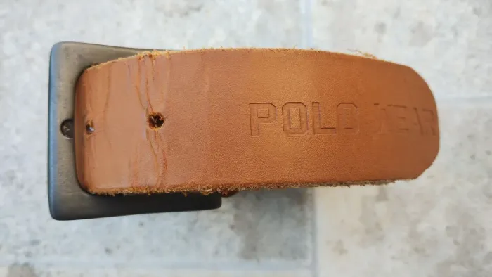 Cinto de couro legítimo da polo wear