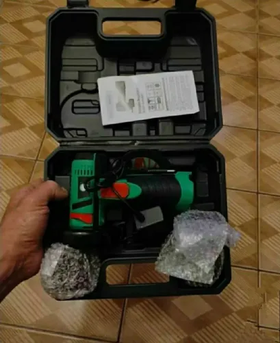Esmerilhadeira Lixadeira Elétrica sem Fio Bivolt 2 Baterias com Maleta 