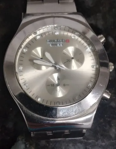 Relogio Swatch Irony Diaphane Pátende