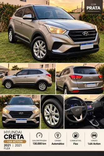 Hyundai Creta Action 1.6 16V Flex AUT 2021