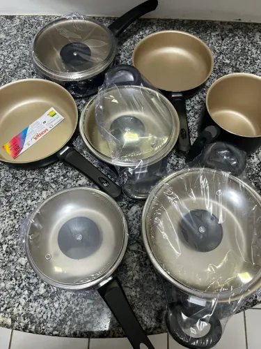 Kit 10 Panelas Antiaderentes + Brindes