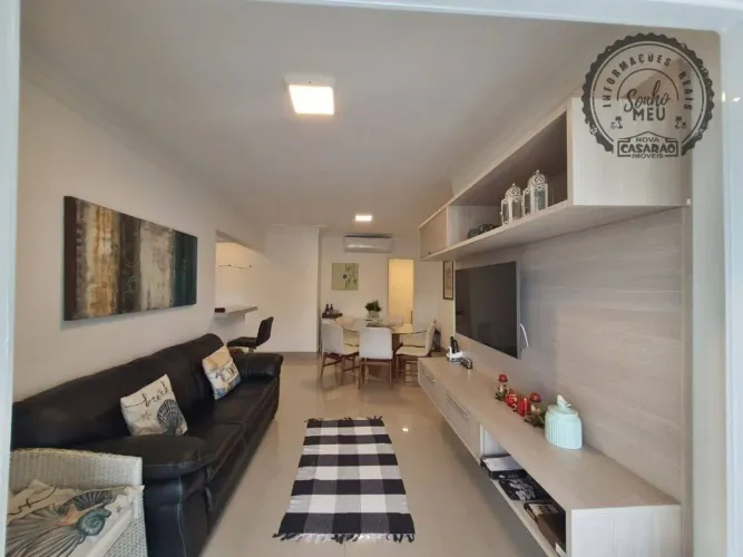 Canto do Forte  Mare Di Forti Apuane  88 m²  2 suítes  Varanda gourmet  Vista mar lateral