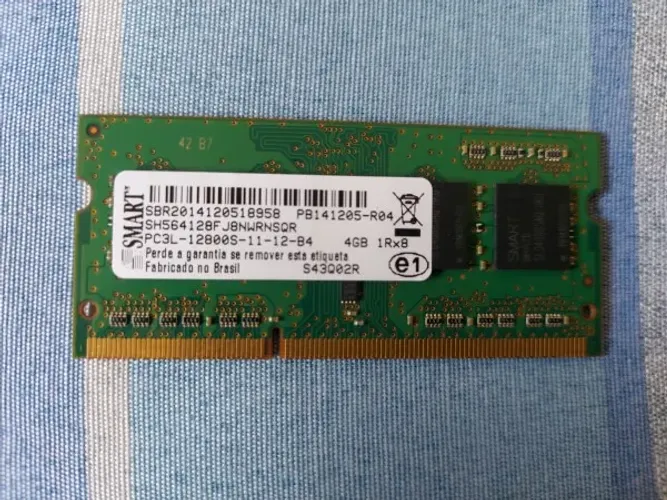 Memória Ram Smart 4gb Notebook Ddr3 Pc3l 12800s 1600mhz