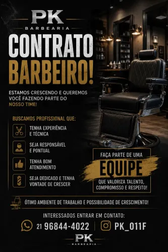 Contrato barbeiro para Tijuca