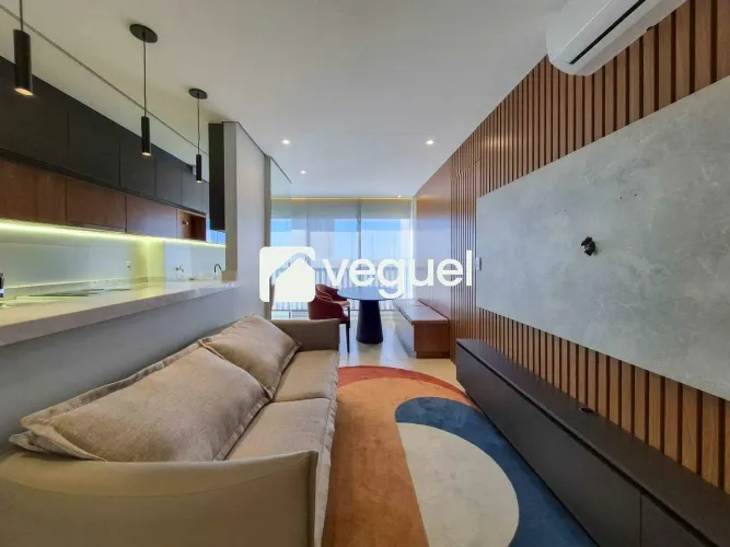 Apartamento semimobiliado de 63m² com 2 quartos, 1 suíte para alugar no Jardim Botânico, R