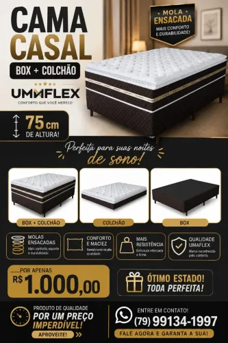 Cama box casal