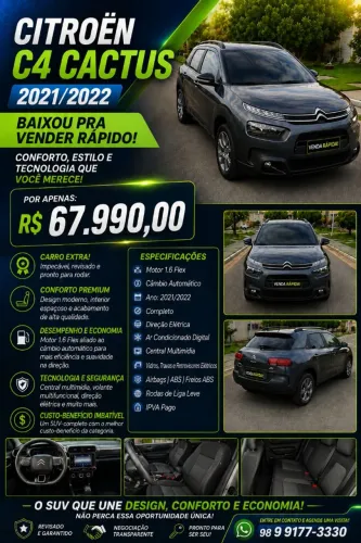 Citroen C4 Cactus Feel 1.6 16V Flex Aut. 2022