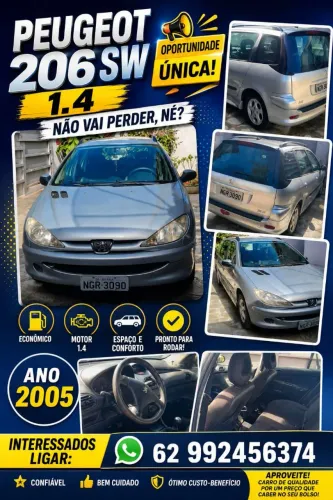 Peugeot 206 SW Presence 1.4/ 1.4 Flex 8V 5P 2005