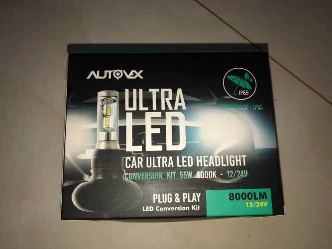 Kit Ultra LED H4 Automotivo AUTOVEX 8000LM - Novo na caixa!