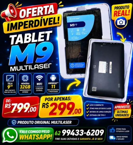 TABLET MULTILASER M9 32GB