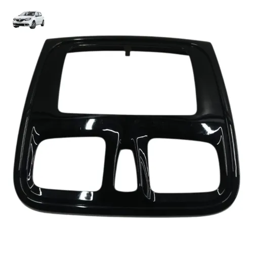 Moldura Central Painel Renault Sandero 2016 2017 2018 2019 Preto Moldado