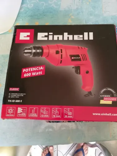 Furadeira de Impacto Einhell TH-ID 600E 600W Mandril 13mm
