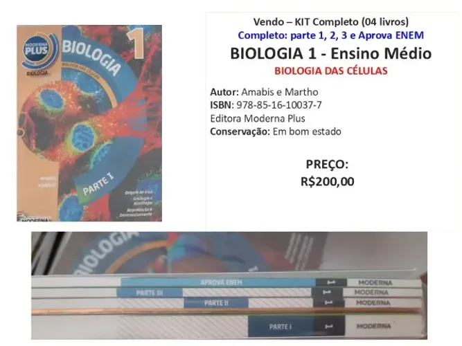 LIVRO DE BIOLOGIA (ENSINO MÉDIO)