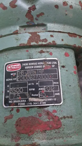 Motor bomba elétrica 7.5 CV trifásico