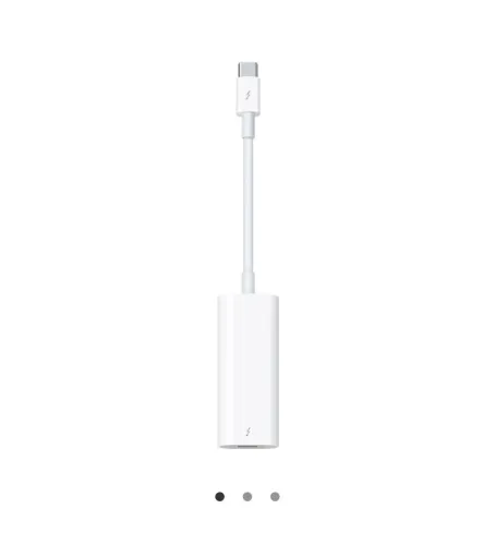 Kit Cabo Thunderbolt + Adaptador Thunderbolt para Thunderbolt 3 (USB-C) Genuínos Apple