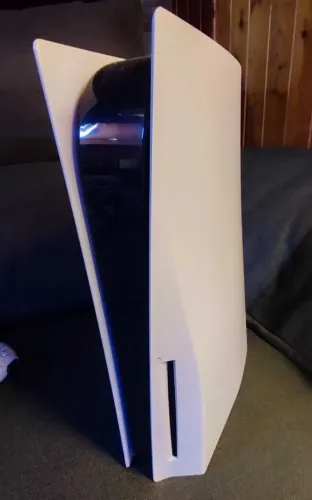 Ps5 fat como novo + controle + caixa + fallout 4 mídia fisica